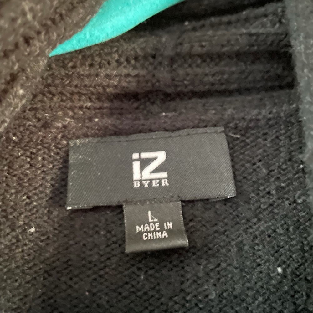 Black size large cardigan